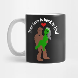 Bigfoot And Alien Married Mug